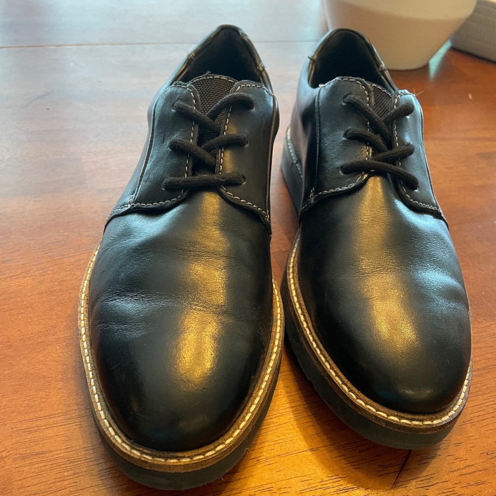 Clarks Ultimate Comfort Collection Black Blucher (Derby) sz 8